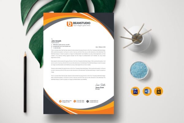 1000 A4 Letterhead – Wood free Paper 120 gsm