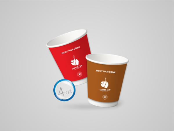 1000 Paper Cups Single Wall 4 oz