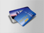 1000 PETT Gold Glossy Business Cards – Rounded Corner, 760 Micron