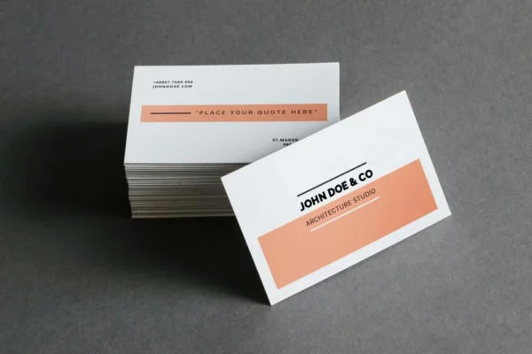 500 Business Cards, ICE Gold Paper 300 gsm, Express Printing