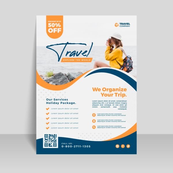 1000 Flyers, A3 Real Size, 100 GSM Wood Free Paper
