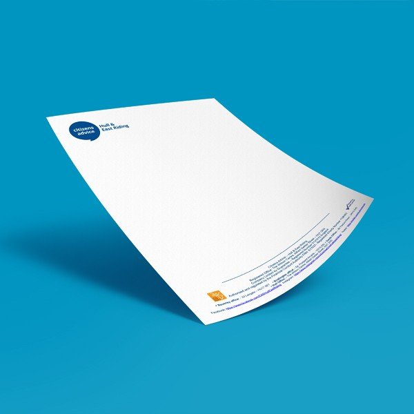 500 Conqueror Laid White, 100 gsm Business Letterheads