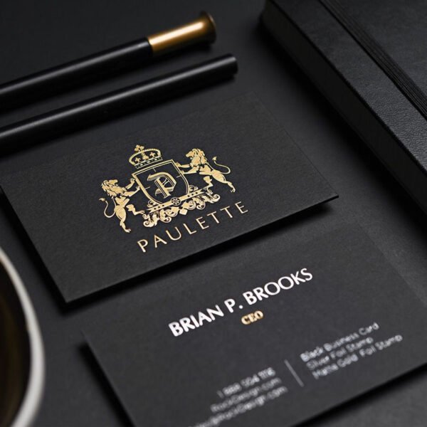 1000 Square Corner Gold Foil Spot UV Matt Lamination 400gsm