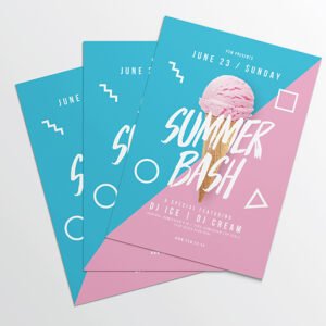 500 Flyers, A3 Real Size, 170 GSM Glossy Paper