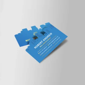 1000 Custom Shape Business Cards, Matt Laminated with Gold Foil Spot UV 400 GSM