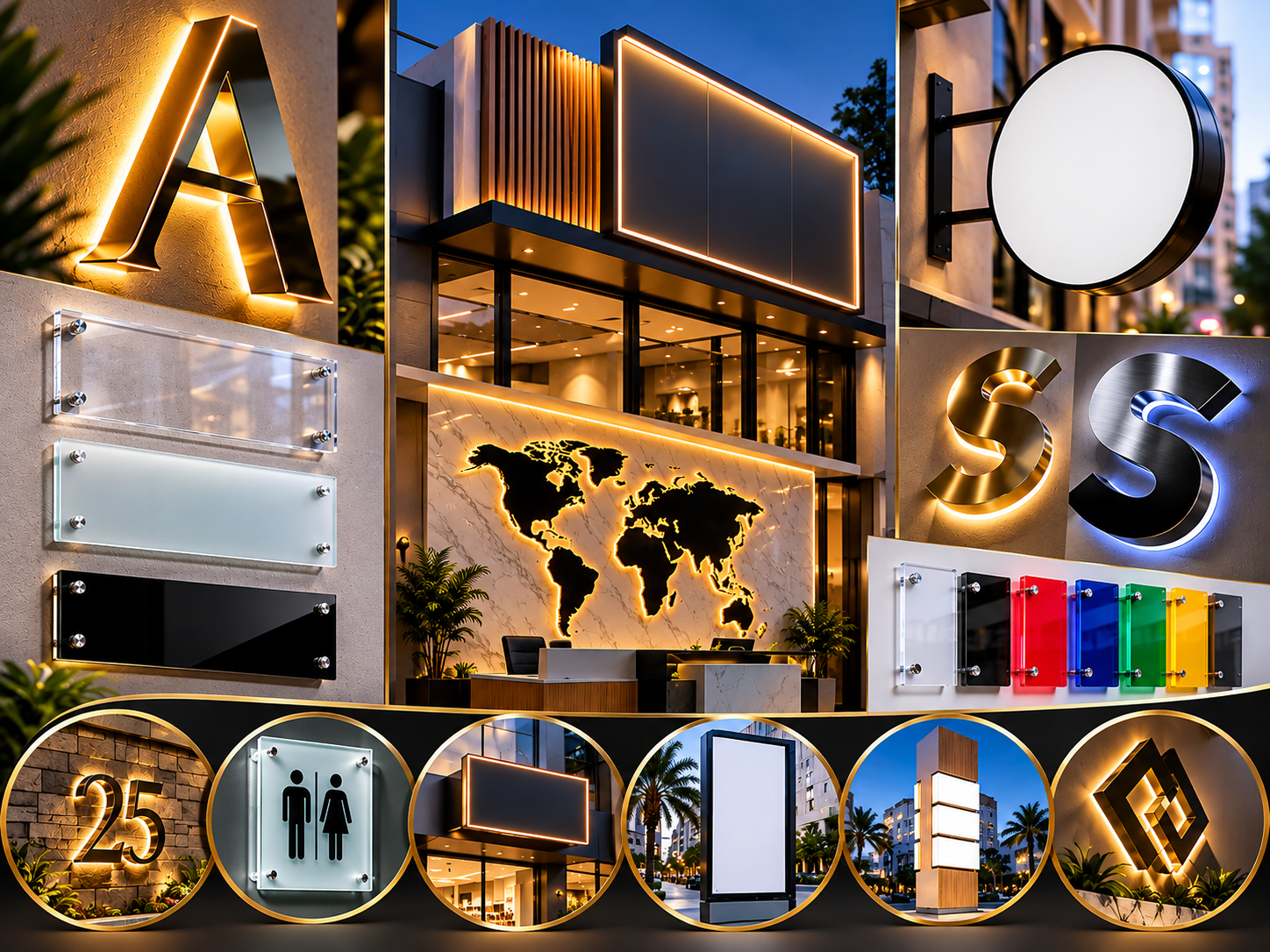 Acrylic Products and Outdoor Signage