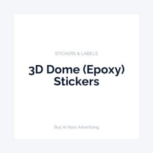 3D Dome (Epoxy) Stickers