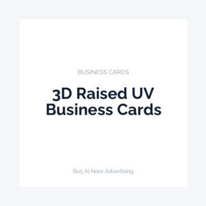 3D Raised UV Business Cards