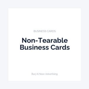 Non-Tearable Business Cards