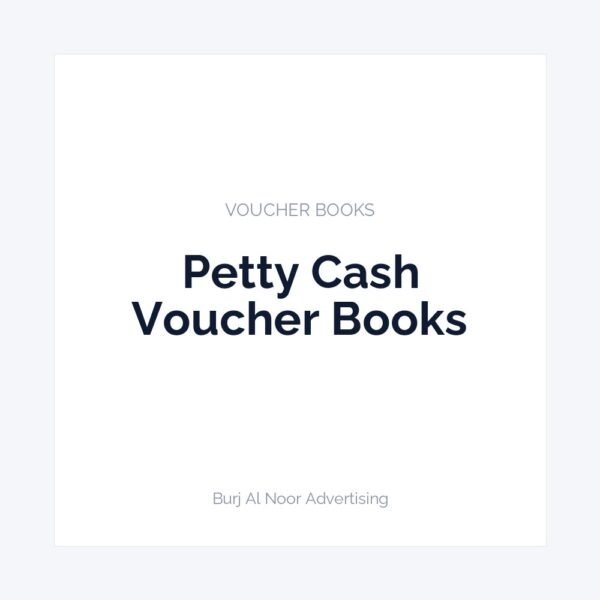 Petty Cash Voucher Books