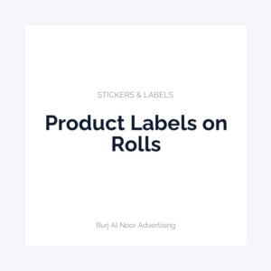 Product Labels on Rolls