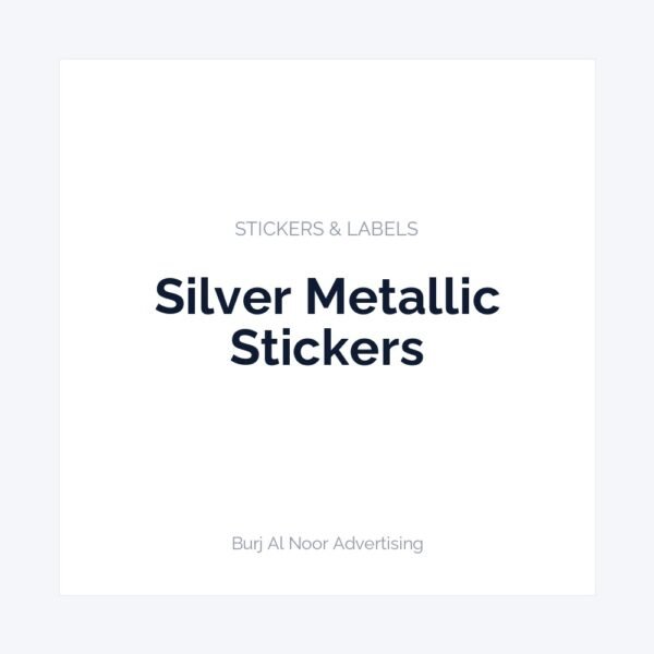 Silver Metallic Stickers